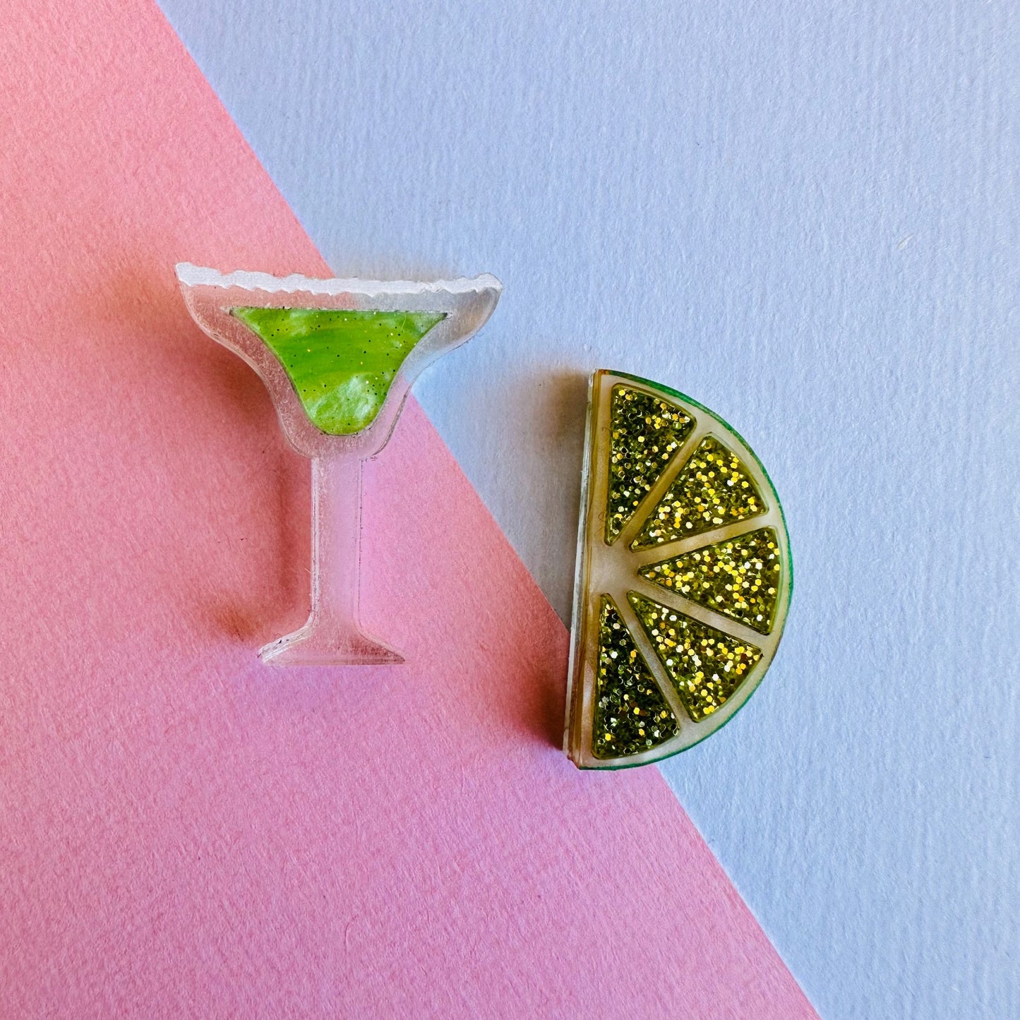 Lime and Margarita Statement Studs