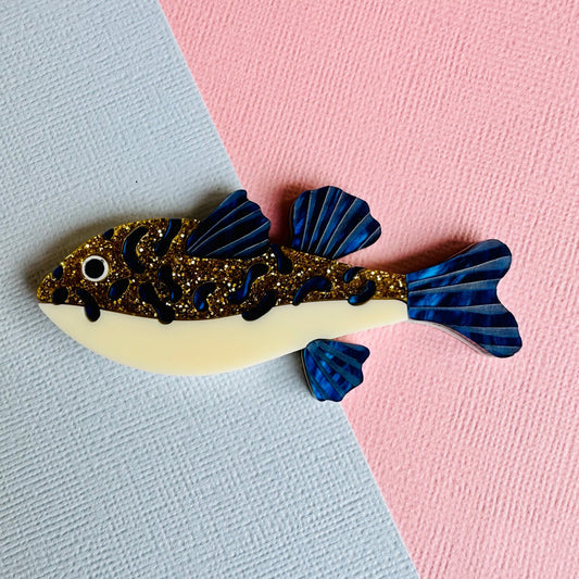 Fugu Fish Brooch
